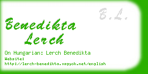 benedikta lerch business card